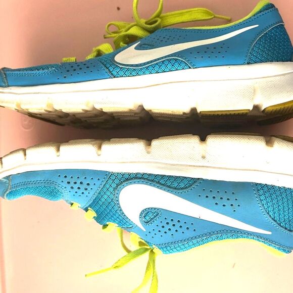 Nike Flex Experience Sneakers Womens US 8 Blue Lace Running Gym Workout Shoes - Picture 7 of 9